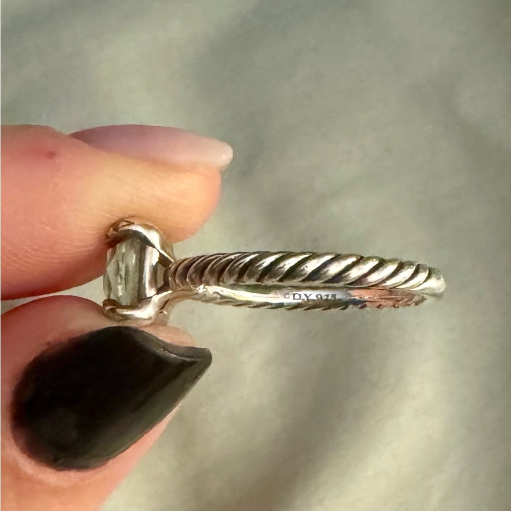 David Yurmin- Chatelaine® Ring
Sterling Silver with Prasiolite and Diamonds, 8mm